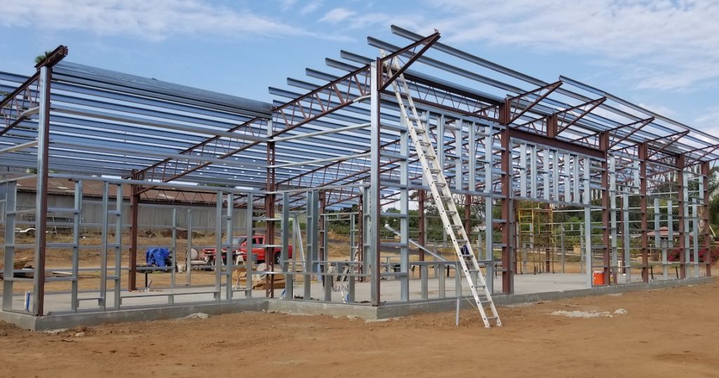 Barndominium steel frame in Missouri