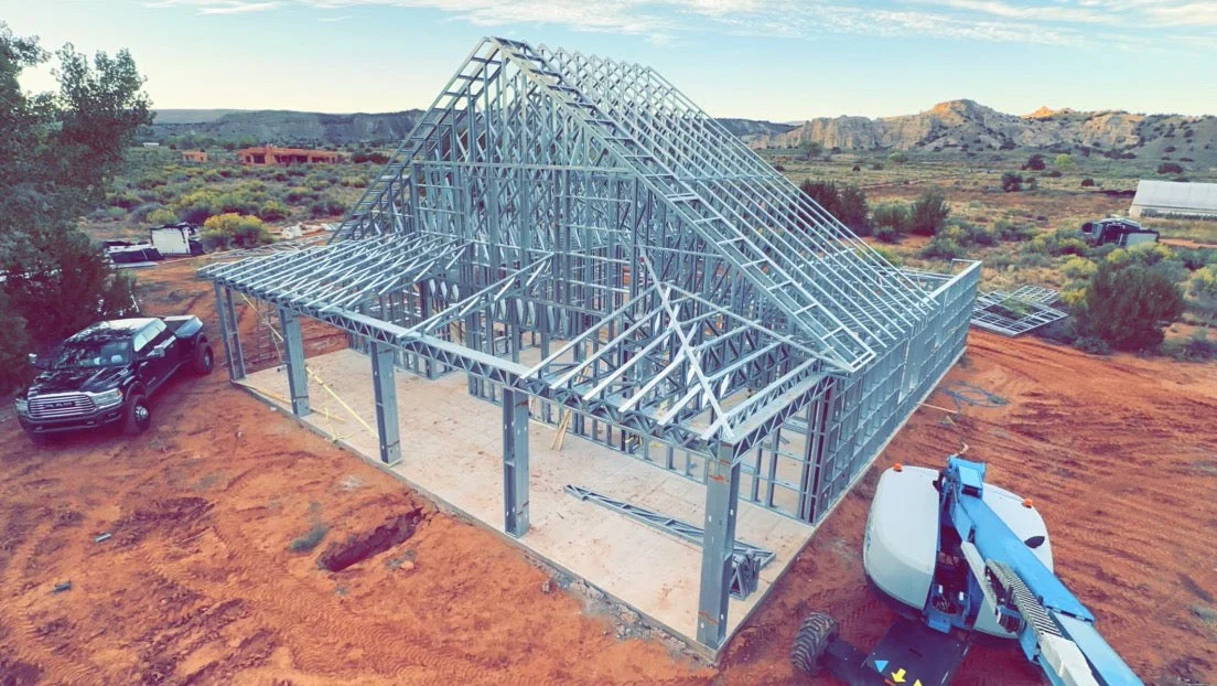 Aerial barndo steel kit in Missouri