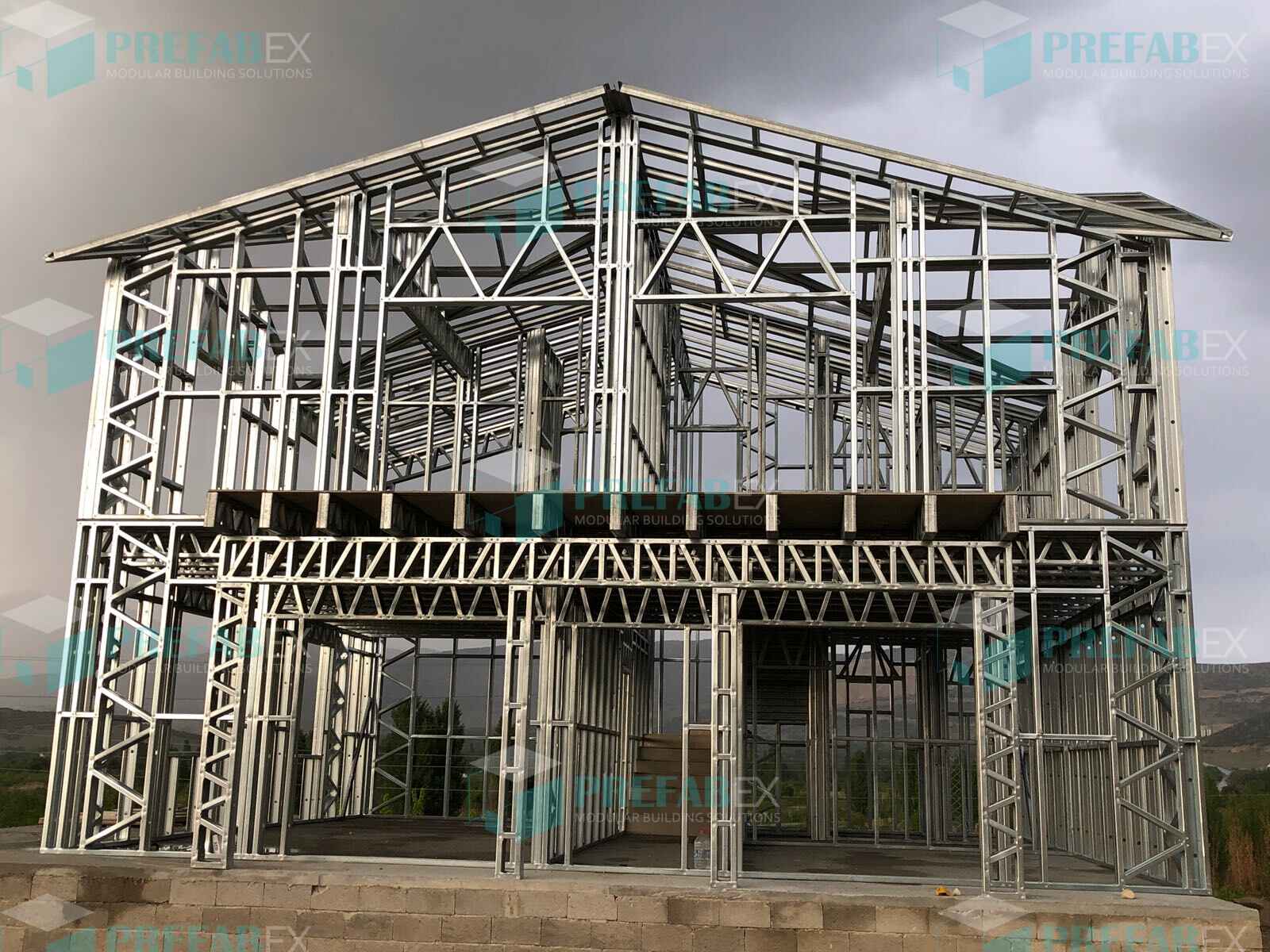 Two-story barndominium kit in Missouri